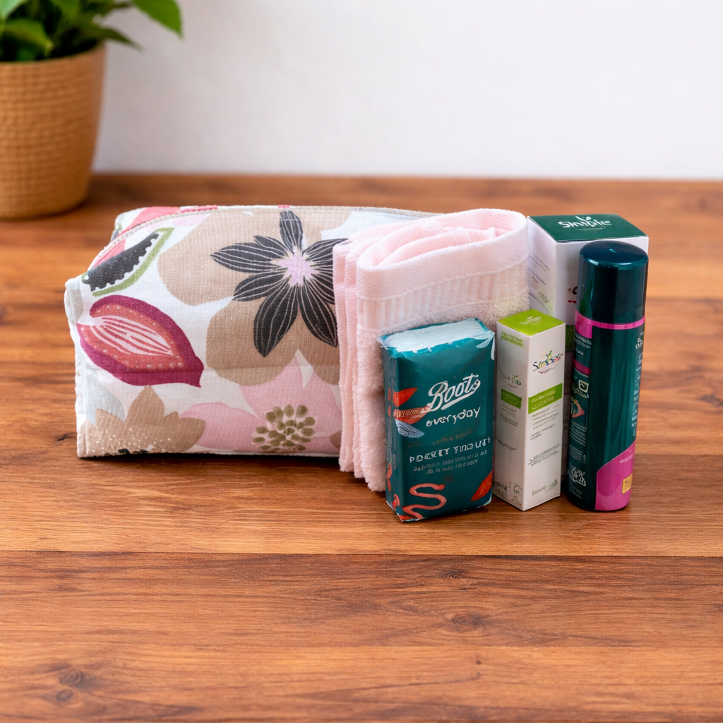 🍇 Handmade Pomegranate Wash Bag 