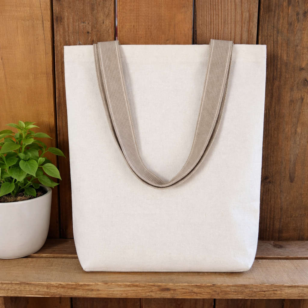 Handmade Organic Cotton Tote Bag – Shopping & Market Tote