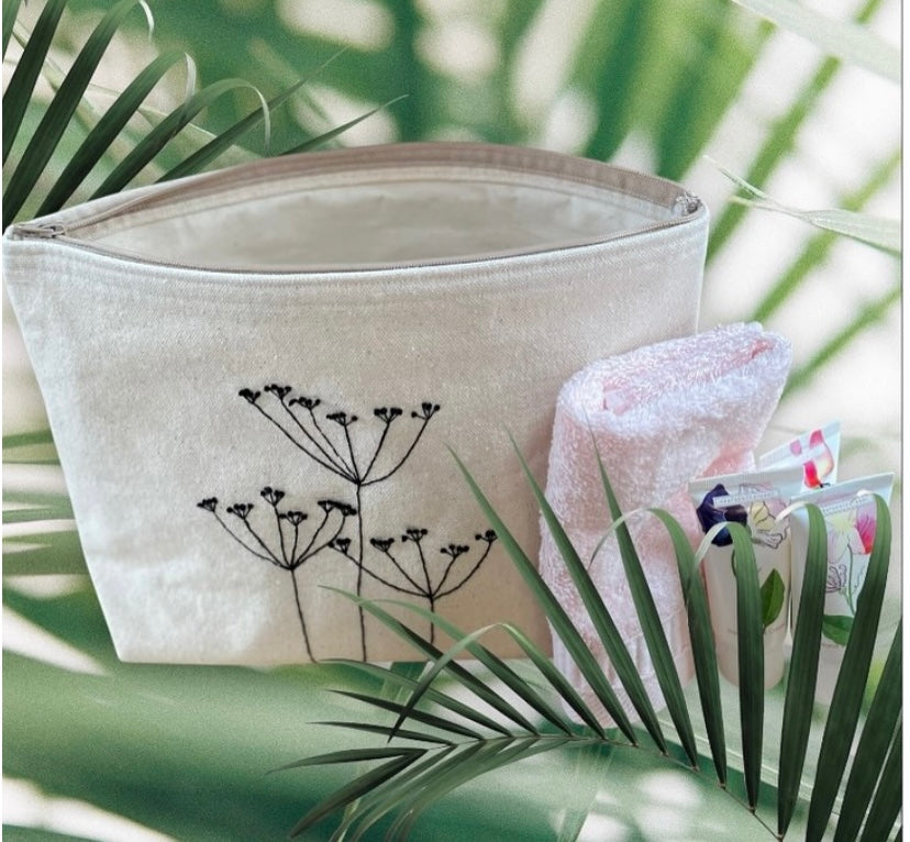 Handmade Fabric Washbag | Natural 100% Organic Fabric | Free UK Shipping