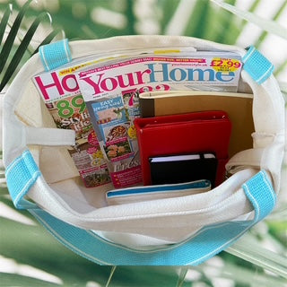 Handmade 100% Linen Organic Tote Bag and Matching Purse | Free UK Shipping